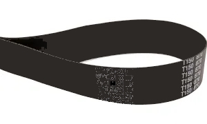 Courroie Plate 840 X 35 X 1 Mm - Néoprène Noir, Antistatique, Pour Transmission Ou Transport